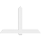 Ekena Millwork Eugene Architectural Grade PVC Gable Bracket, 72"W x 48"H x 4"D x 6"F, 16/12 Pitch GBP072X48X0406EUG00 - alternate 3